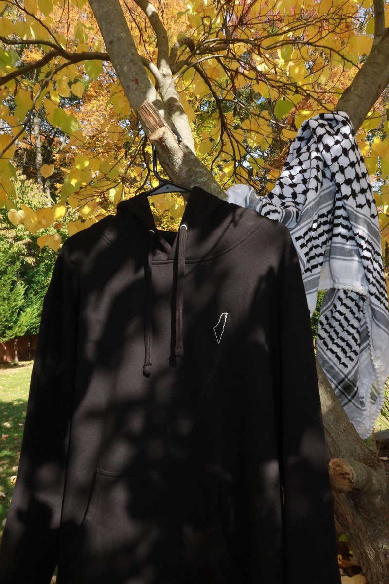 Tatreez Inspired Free Palestine Midweight Hoodie