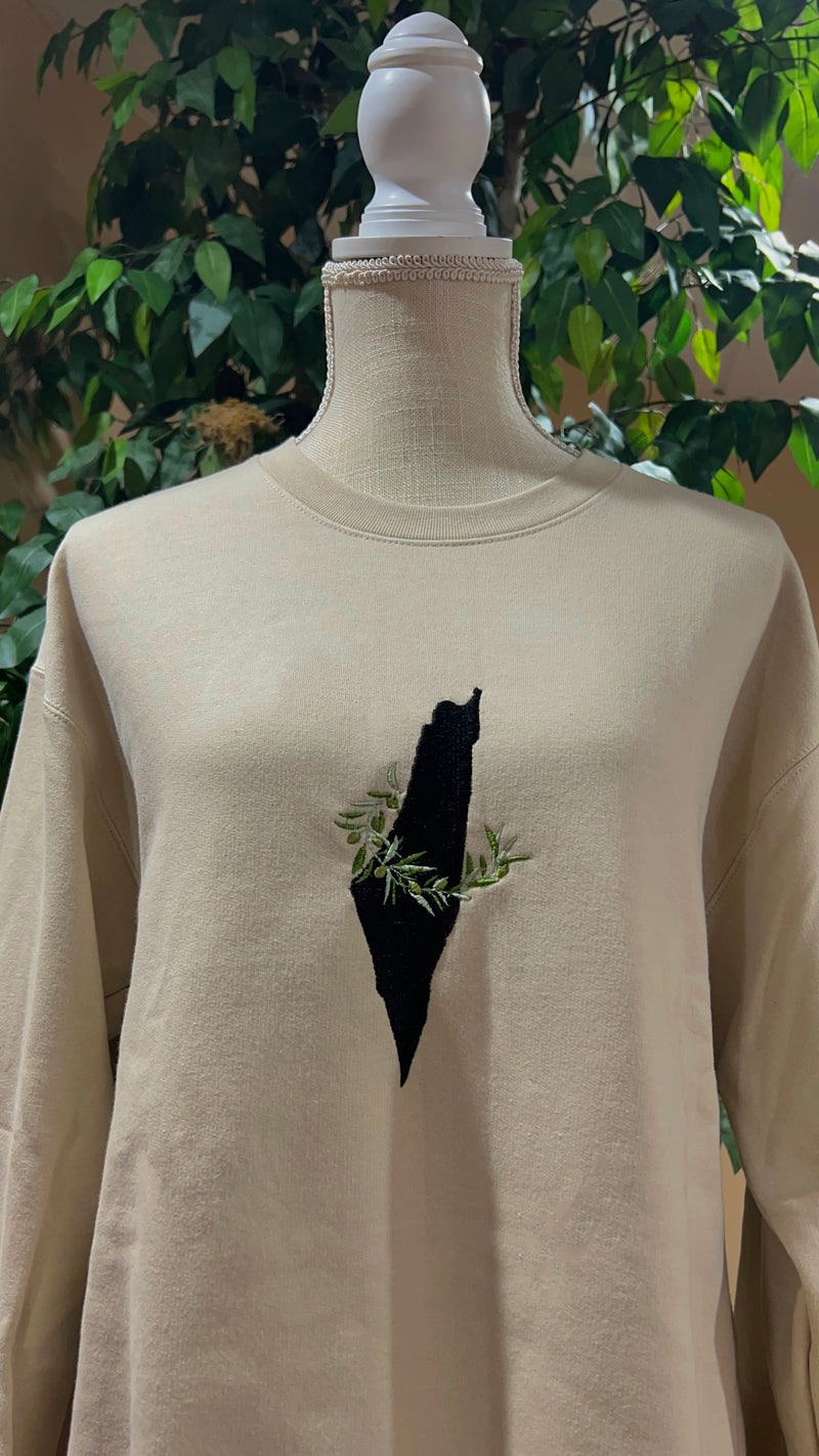 Palestinian Olive Branch Crewneck