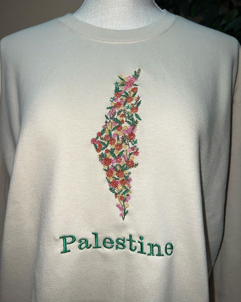 Floral Palestine Crewneck