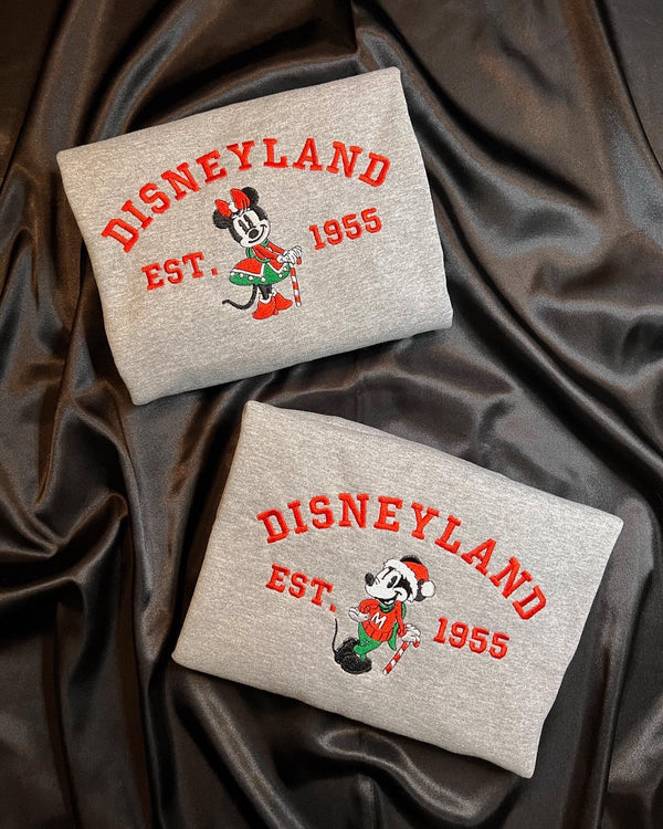 His and Hers Disneyland Embroidered Sweater