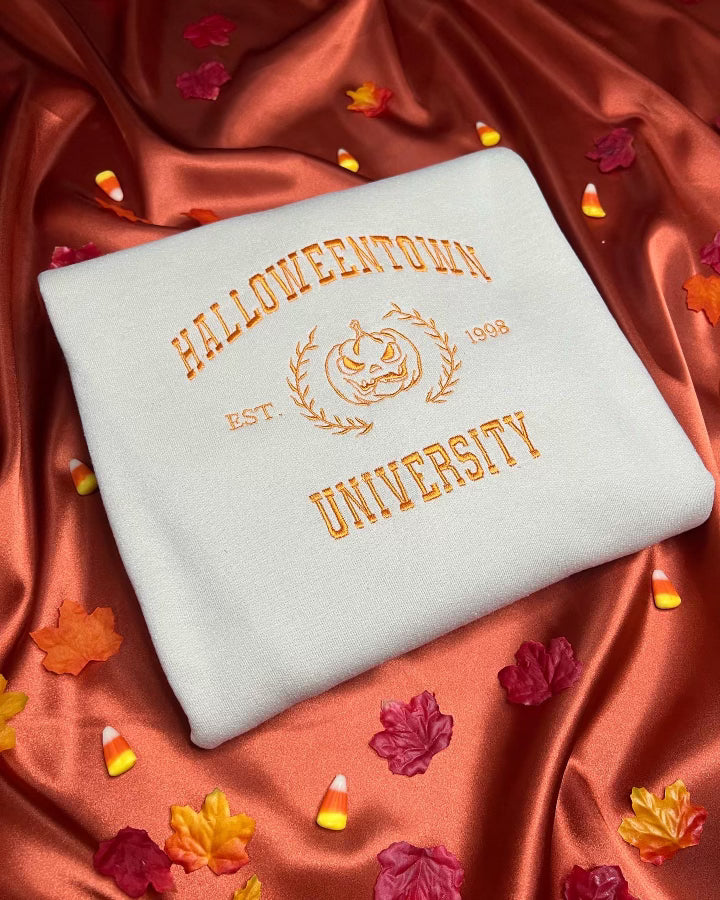 Halloweentown University Embroidered Sweater