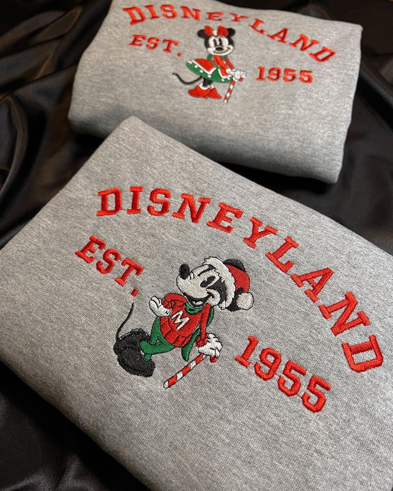 His and Hers Disneyland Embroidered Sweater