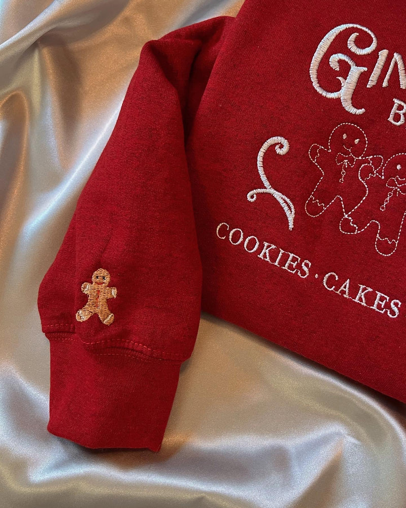 Gingerbread Bakery Embroidered Sweater