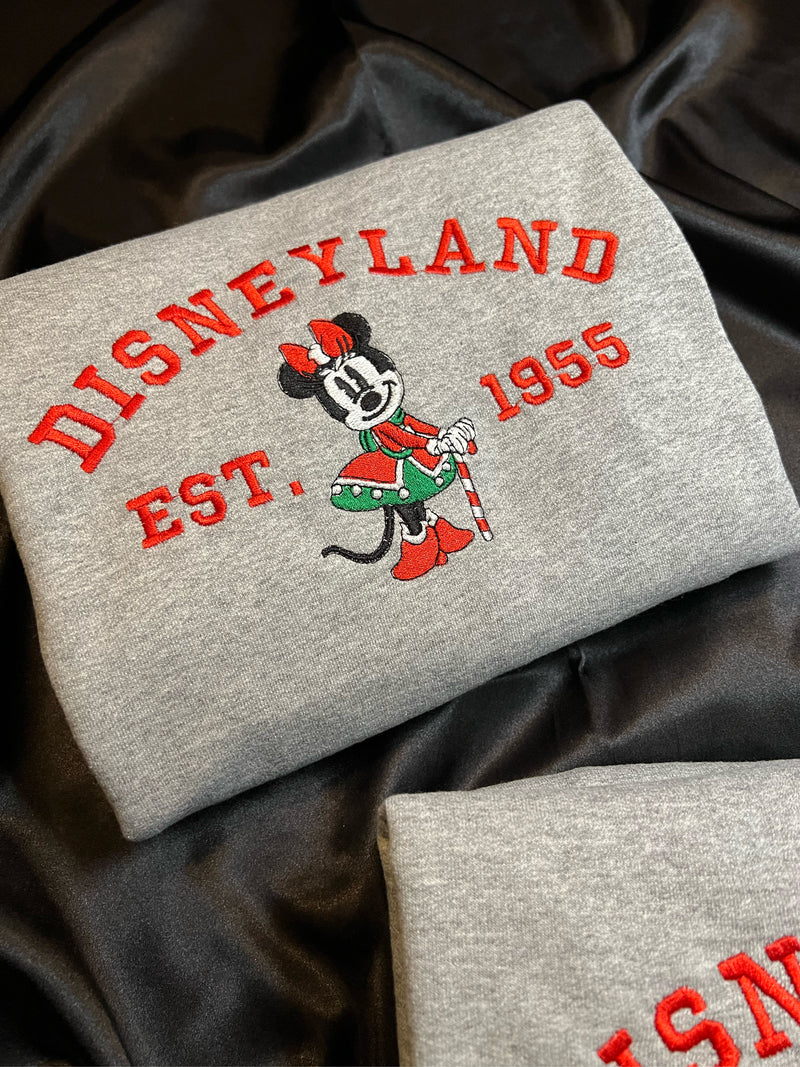 His and Hers Disneyland Embroidered Sweater