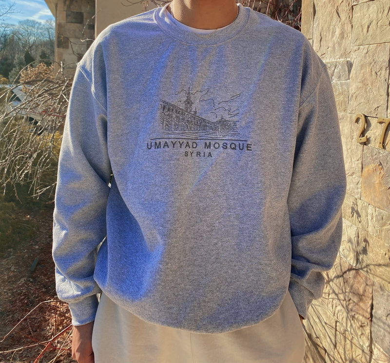 Umayyad Mosque Embroidered Crewneck
