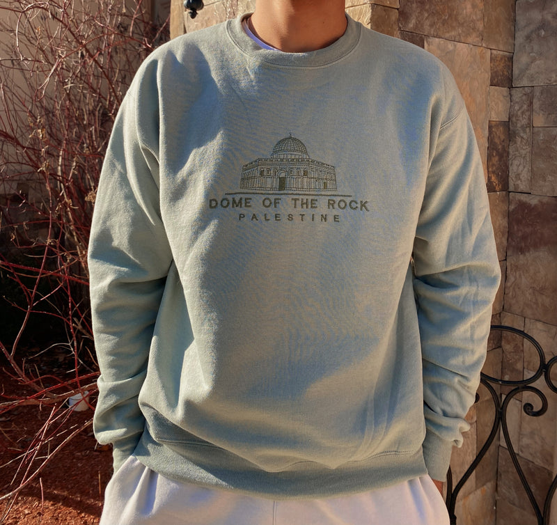 Dome of the Rock Embroidered Crewneck